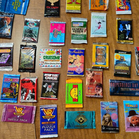 1990s Trading Card Packs Lot of 14 Unopened - Picture 6 of 8